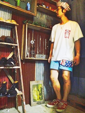 ことりの昭和ちゃん ✅さん(メンズ・171cm)の夏コーディネート