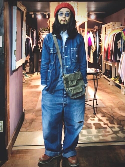 ことりの昭和ちゃん ✅さんの「70's BIG-JOHN / カバーオール / WORLD WORKERS（Big John）」を使ったコーディネート