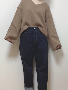 「AURALEE」｜ブラックハヤテ号さん（レディース・157cm）の秋コーディネート