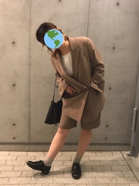 「ALLEGE（アレッジ）のアイテム（ジャケット/アウター）」を使った、ブラックハヤテ号さん（レディース・157cm）の秋コーディネート