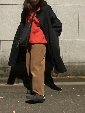 「BASISBROEK（バシスブルック）のアイテム（ジャケット/アウター）」を使った、ブラックハヤテ号さん（レディース・157cm）の冬コーディネート