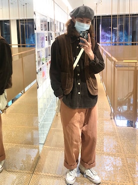 「アイテム（その他シューズ、ホワイト系）」を使った、BRICKさん（メンズ・170cm）の夏コーディネート