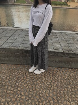 「NOWiSTYLE（ナウアイスタイル）のアイテム」を使った、イルミちゃんさん（レディース・157cm）の春コーディネート