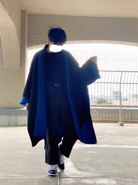 「HARE（ハレ）のアイテム（その他アウター）」を使った、senchaさん（メンズ・167cm）の冬コーディネート