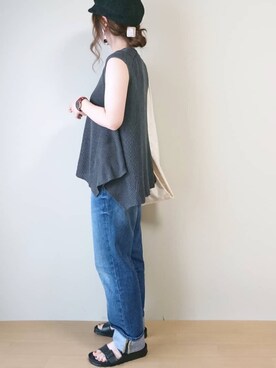 「ARIZONA」｜CHAMUさん（レディース・149cm）の夏コーディネート