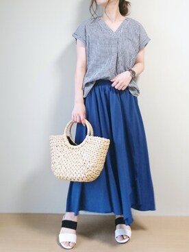 CHAMUさん（レディース・149cm）の夏コーディネート