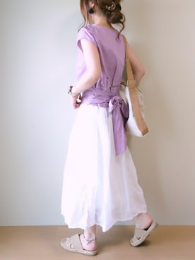 「perkyroom」｜「アイテム（その他）」を使った、CHAMUさん（レディース・149cm）の夏コーディネート