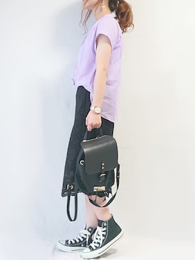 「NOLLEY'S」｜「アイテム（その他）」を使った、CHAMUさん（レディース・149cm）の春コーディネート