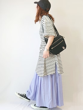 「NOLLEY'S」｜「アイテム（その他）」を使った、CHAMUさん（レディース・149cm）の春コーディネート