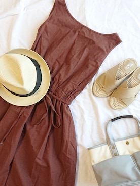 「slickmist（スリックミスト）のアイテム」を使った、CHAMUさん（レディース・149cm）の夏コーディネート