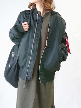 「alpha」｜「アイテム（その他）」を使った、CHAMUさん（レディース・149cm）の秋コーディネート