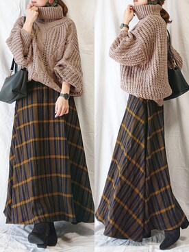 CHAMUさん（レディース・149cm）の冬コーディネート