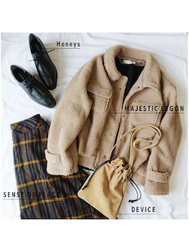 CHAMUさん（レディース・149cm）の冬コーディネート