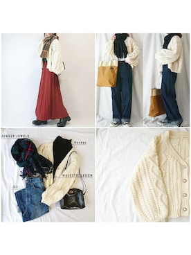 「aquagarage（アクアガレージ）のアイテム」を使った、CHAMUさん（レディース・149cm）の冬コーディネート