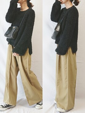 CHAMUさん（レディース・149cm）の冬コーディネート