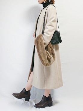 「aquagarage（アクアガレージ）のアイテム」を使った、CHAMUさん（レディース・149cm）の冬コーディネート