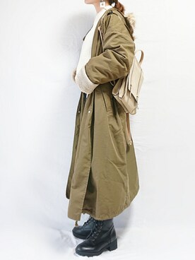 「aquagarage（アクアガレージ）のアイテム」を使った、CHAMUさん（レディース・149cm）の冬コーディネート