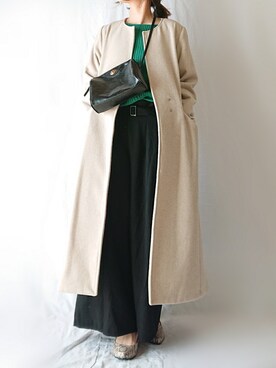 「aquagarage（アクアガレージ）のアイテム」を使った、CHAMUさん（レディース・149cm）の冬コーディネート