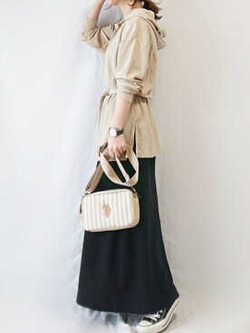 「ENsMOL.（エンスモール）のアイテム」を使った、CHAMUさん（レディース・149cm）の冬コーディネート