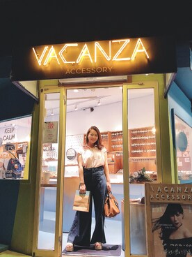 「model」｜Evie巧昀さん（レディース・165cm）の夏コーディネート