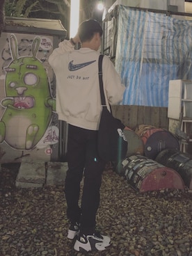「VANS（バンズ）のアイテム（バッグ）」を使った、Alan kuoさん（メンズ・168cm）の冬コーディネート