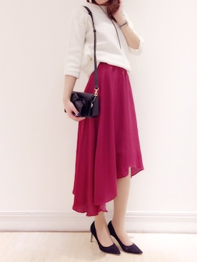 「willselection」｜「アイテム（アクセサリー）」を使った、みじゅ♡さん（レディース・169cm）の冬コーディネート