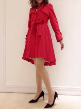 「willselection」｜「アイテム（トレンチコート）」を使った、みじゅ♡さん（レディース・169cm）の冬コーディネート