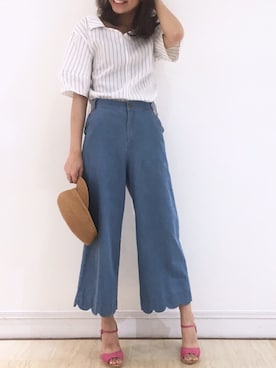 「willselection」｜「アイテム（帽子）」を使った、みじゅ♡さん（レディース・169cm）の夏コーディネート