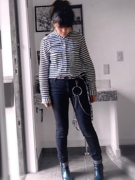 「アイテム（ピアス（片耳用））」を使った、sarryさん（レディース・162cm・30代）の秋コーディネート