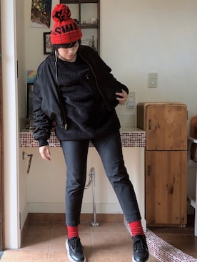 「アイテム（ピアス（片耳用））」を使った、sarryさん（レディース・162cm・30代）の秋コーディネート