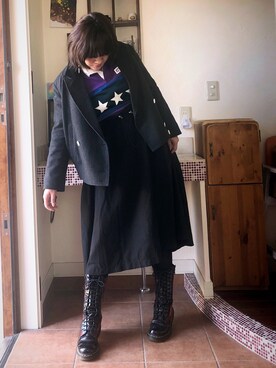 「アイテム（ピアス（片耳用））」を使った、sarryさん（レディース・162cm・30代）の冬コーディネート