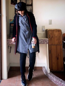 「アイテム（ピアス（片耳用））」を使った、sarryさん（レディース・162cm・30代）の冬コーディネート