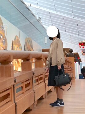 「アイテム（ポロシャツ）」を使った、mayuさん（レディース・160cm）の春コーディネート