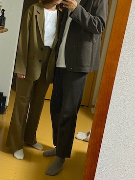 「LOWRYS FARM（ローリーズファーム）のアイテム（セットアップ）」を使った、ゆうさん（レディース・159cm）の秋コーディネート