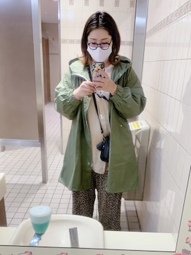 「MEDE19F（メデジュウキュウ）のアイテム（マウンテンパーカー）」を使った、AKNさん（レディース・164cm）の春コーディネート