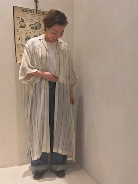 「JOURNAL STANDARD LUXE（ジャーナルスタンダード　ラックス）のアイテム（ワンピース/ドレス）」を使った、journal standard luxe堀江店さん（レディース・158cm）の夏コーディネート