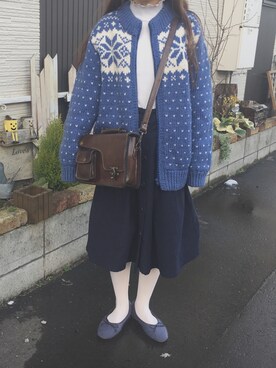 「白タイツ」｜ゆゆさん（レディース・155cm・10代）の冬コーディネート