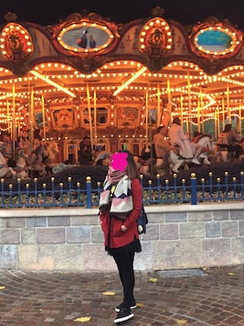 「black」｜「アイテム（ピーコート）」を使った、イチコ🌿🍓さん（レディース・155cm）の冬コーディネート