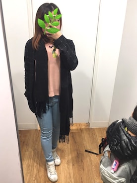「blue」｜「アイテム（財布/小物）」を使った、イチコ🌿🍓さん（レディース・155cm）の冬コーディネート