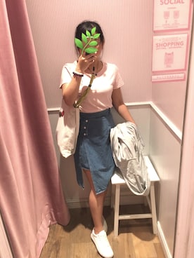 「cotton on（コットンオン）のアイテム（モッズコート）」を使った、イチコ🌿🍓さん（レディース・155cm）の春コーディネート