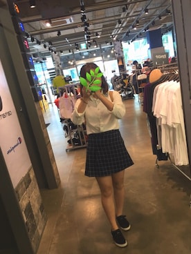 「no brand（ノーブランド）のアイテム（スカート）」を使った、イチコ🌿🍓さん（レディース・155cm）の春コーディネート