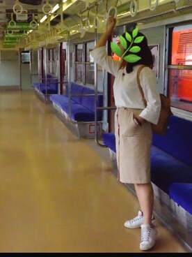 「no brand（ノーブランド）のアイテム（スカート）」を使った、イチコ🌿🍓さん（レディース・155cm）の夏コーディネート