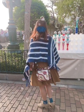 「blue」｜「アイテム（ブーティ）」を使った、イチコ🌿🍓さん（レディース・155cm）の冬コーディネート