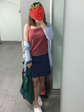 「cotton on（コットンオン）のアイテム（ノーカラージャケット）」を使った、イチコ🌿🍓さん（レディース・155cm）の春コーディネート