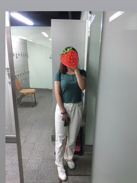 「eight sixty（エイト・シックスティ）のアイテム」を使った、イチコ🌿🍓さん（レディース・155cm）の夏コーディネート