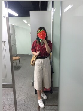 「JAPAN（ジャパン）のアイテム」を使った、イチコ🌿🍓さん（レディース・155cm）の夏コーディネート