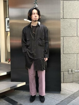 「TACASI（タキャシ）のアイテム」を使った、International_Gallery_BEAMSさん（メンズ・168cm）の秋コーディネート