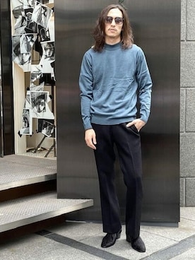 「TACASI（タキャシ）のアイテム」を使った、International_Gallery_BEAMSさん（メンズ・182cm）の秋コーディネート