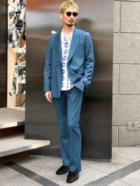 「TACASI（タキャシ）のアイテム」を使った、International_Gallery_BEAMSさん（メンズ・180cm）の秋コーディネート