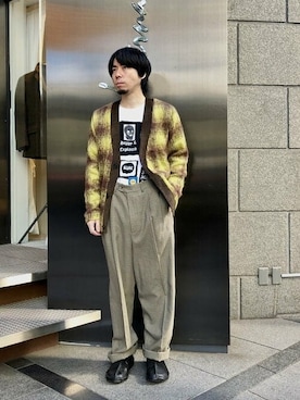 International_Gallery_BEAMSさん（メンズ・168cm）の冬コーディネート